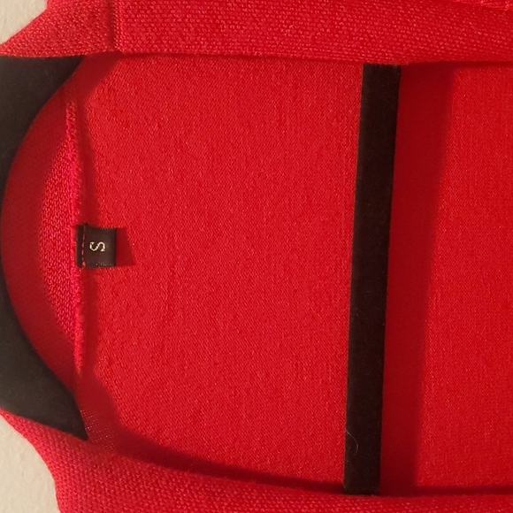 Adorable Long Red Cardigan Size S - Picture 2 of 5